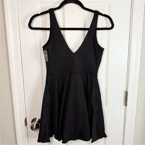 Spanx Shaping Piqué Swim Dress in Very Black NEW with Tags Size Medium